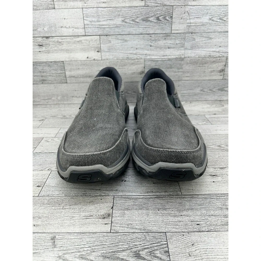 Skechers Relaxed Fit Air Cooled Memory Foam Slip On Shoes Men's Size 12 Charcoal